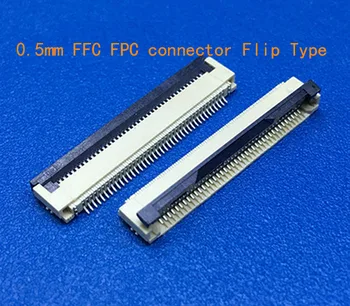

100pcs FFC / FPC connector 0.5 mm 4 Pin 5 6 7 8 10 12 14 16 18 20 22 24 26 18 30 P Bottom Contact Right angle SMD / SMT ZIF