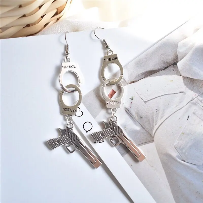 

New Creative Funny Dangle Drop Earrings For Women Girls Alloy Fine Jewelry Gift Accessories Fashion Vintage Punk Earrings