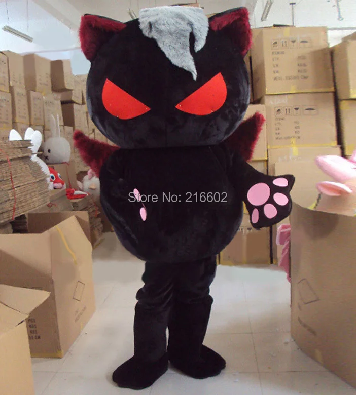 

Devil Black Cat Mascot Costume Evil Spirit Design Cat Costume Halloween Costume