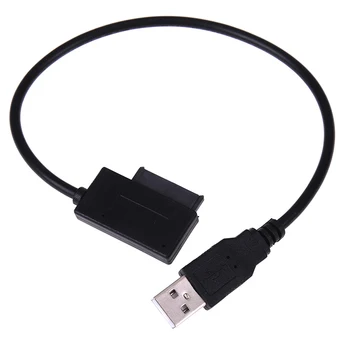 

1pc Usb To 7+6 13pin Slim Sata/ide Cd Dvd Rom Optical Drive Cable Adapter For Notebook Laptop