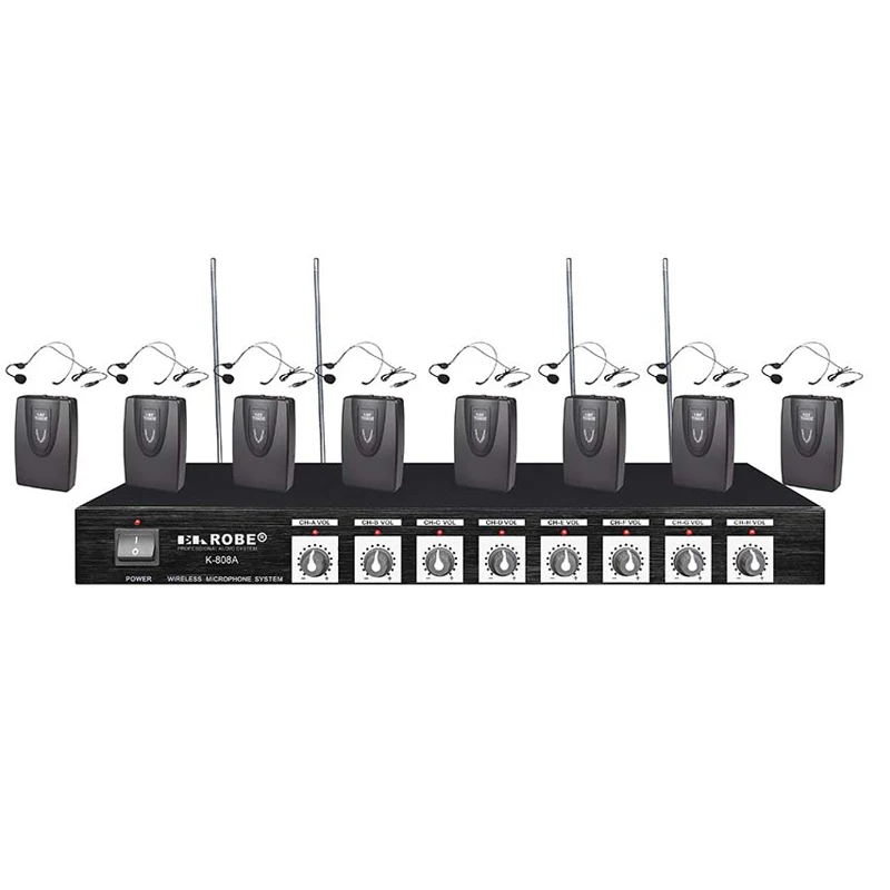 EAROBE K-808A 8 قناة لاسلكية نظام مكبر صوت للمؤتمرات ل اجتماع الضوضاء الغاء سطح المكتب الدائمة ميكروفون EAROBE K-808A 8 قناة لاسلكية نظام مكبر صوت للمؤتمرات ل اجتماع الضوضاء الغاء سطح المكتب الدائمة ميكروفون