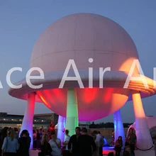 Реклама гигантский НЛО событий украшения, надувные светодиодная подставка лампа UFO/большие надувные НЛО для продажи