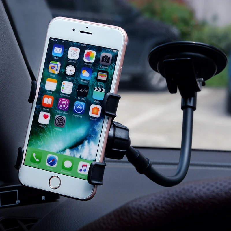 

Universal Windshield Car Sucker Mount Bracket For iPhone 11 Pro Max XS MAX 8 7 6 plus Samsung S10 GPS Car Phone Holder Stand