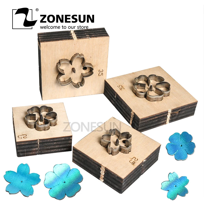 

ZONESUN flower leather cutting die papercraft paper art leather decoration tool for die cutting machine DIY handicraft cutter