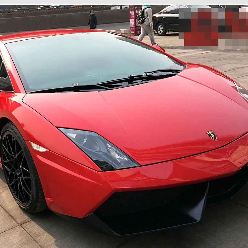 

Glossy Metallic Pearl Film vehicle vinyl car wrap material with Air Bubble 1.52x18m/roll Red