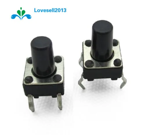 

20Pcs Tactile Push Button Switch Tact Switch 6X6X9mm 4-pin DIP