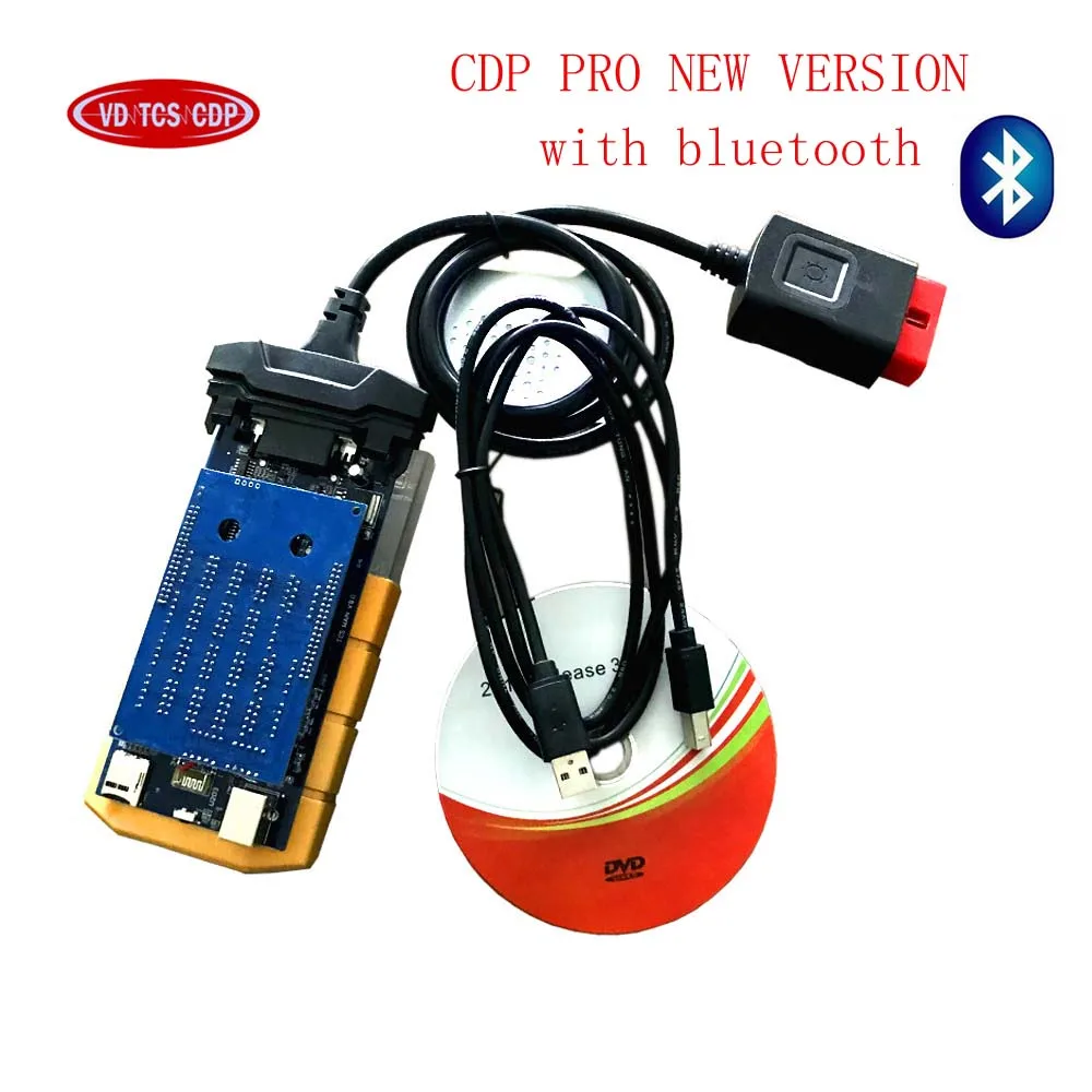 

GOLD color cover choose VD TCS CDP Pro with Bluetooth Diagnostic tool for delphis Auto Cars/Trucks OBD2 Scanner