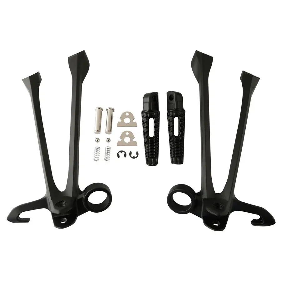 Motorcycle Matt Black Rear Foot Pegs Footrest Bracket For Suzuki GSXR