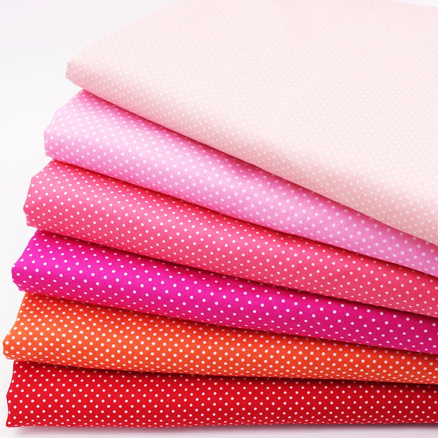 

Printed Cotton Fabric For DIY Patchwork Quilting Sewing Dot Fabric Tissue Baby Children Sheet Pillow Cushion Curtain Material