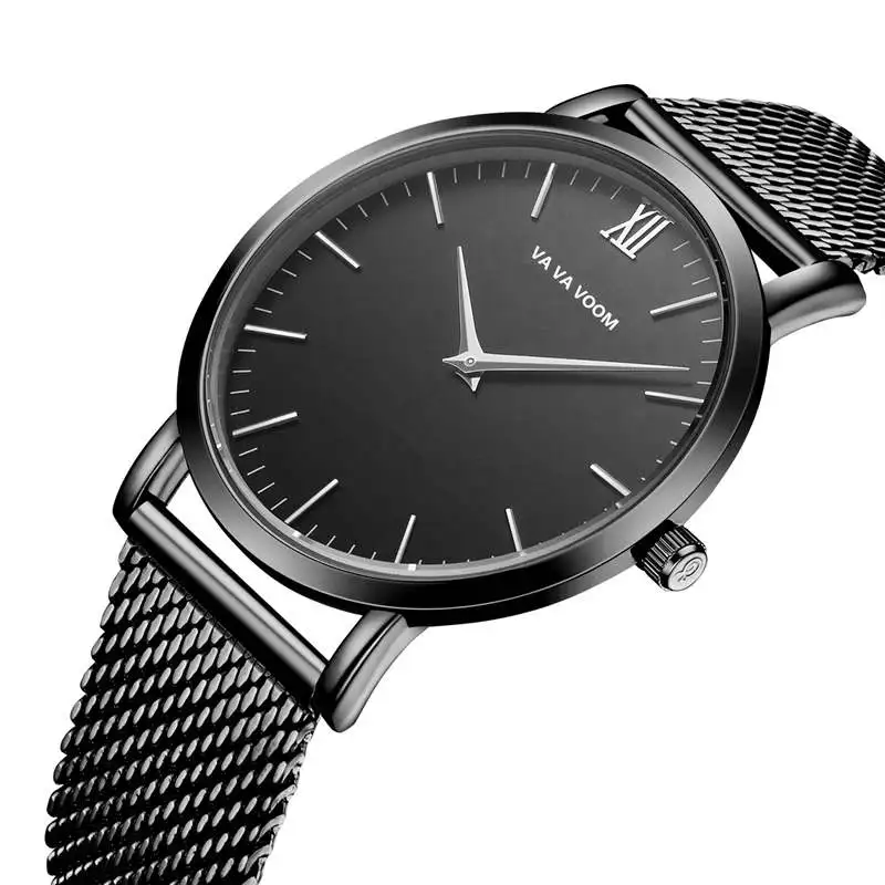 

Luxury Ultra-thin Wristwatch Mens Watches Top Brand Fashion Mesh Steel Waterproof Clock Male relogio masculino erkek kol saati