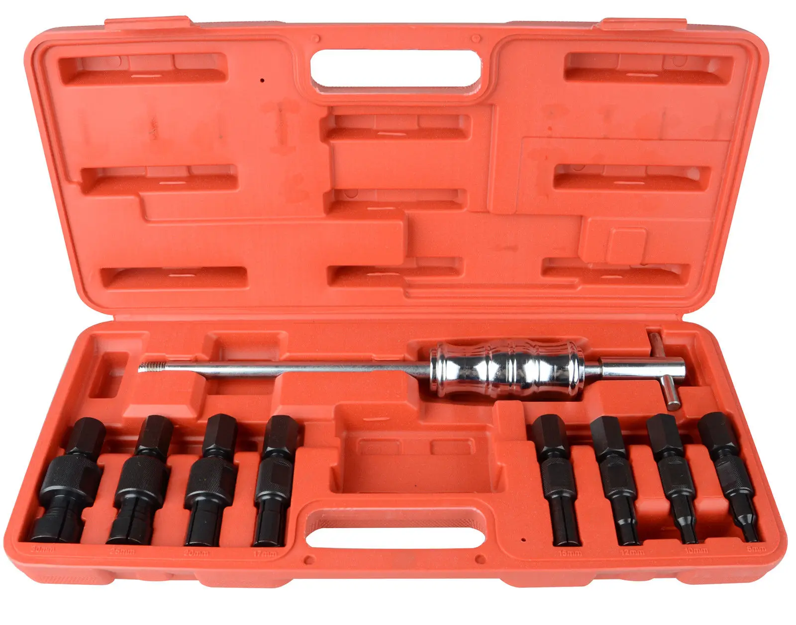 

G1 9PCS Blind Hole Slide Hammer Bearing Internal External Removal Puller Set