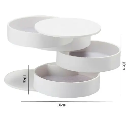 Цена Европейский стиль, серьги для девочек, ювелирная шкатулка, 360 °, серьги, кольцо, многофункциональное ювелирное изделие, дисплей, многослойны...