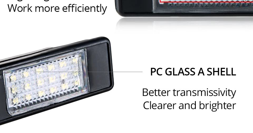 Car Rear License Plate Light for Peugeot_09