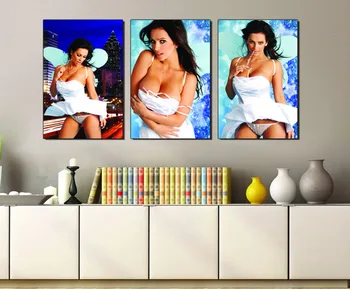 

3 Pieces Modern Canvas Oil Painting Printed Sexy Women Canvas Paintings Canvas Art Wall Pictures For Living Rooms No Frame