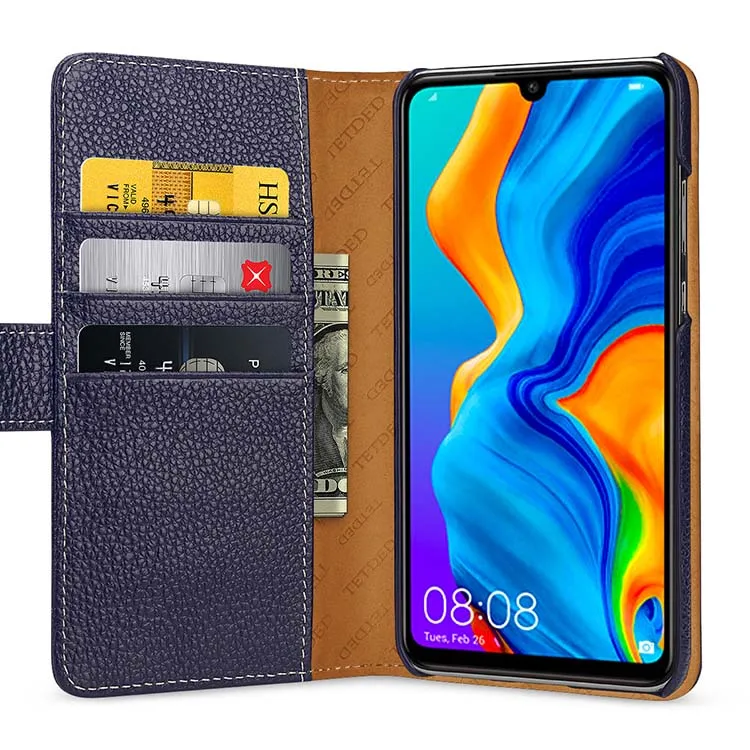 Многофункциональный чехол-бумажник для huawei P30 с отделениями для карт, роскошный чехол из натуральной кожи для телефона huawei P30 Pro P30 Lite