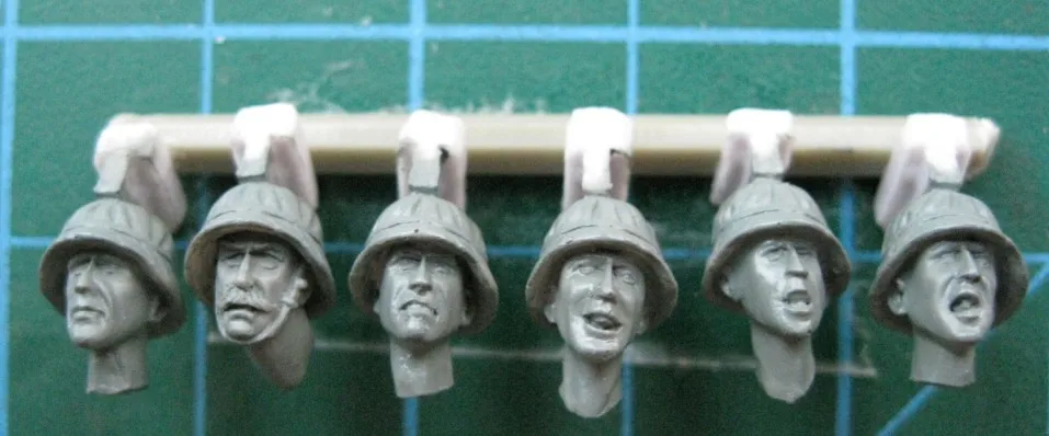 Голова британского войска Второй мировой войны 1:35 (6 фигурок) 04|wwii figures|1/35 headshead head |