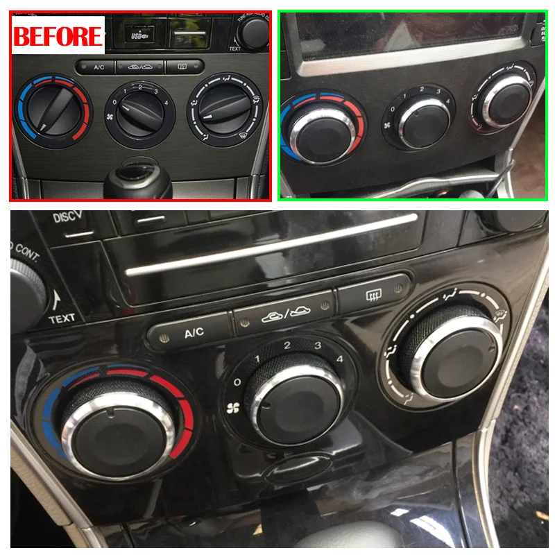 Ручки переключателей для MAZDA 6 M6 2004 2009 кнопки управления тепловым нагревателем