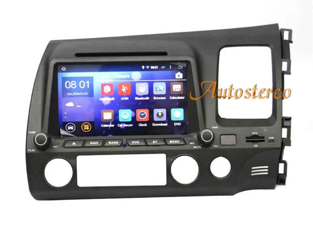 Sale RHD Octa Core Android 8 Car Head Unit car DVD player For Honda Civic 2006-2011 Autoradio GPS navigation tape recorder multimedia 1