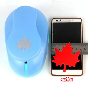 

free shipping 3 inch maple leaf shape Embossing device craft punch scrapbooking punch eva foam puncher for decorate crafts