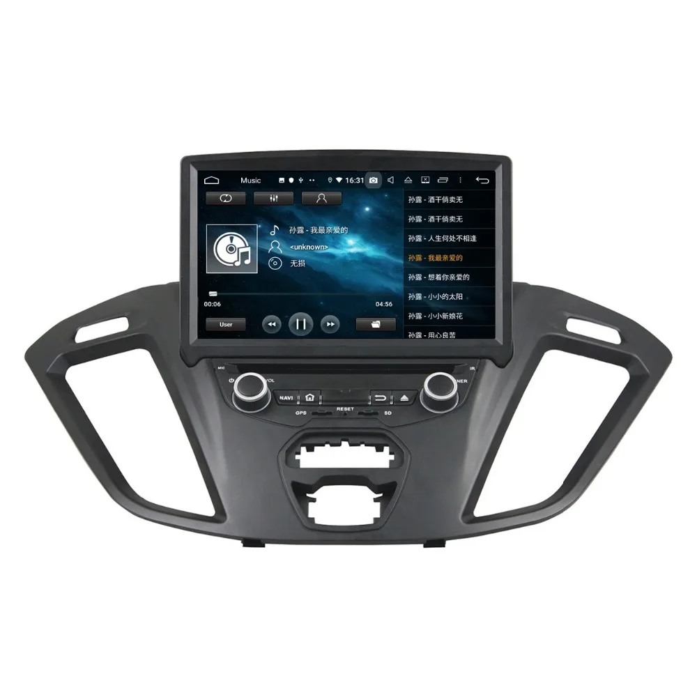 Top DSP Android 9.0 Octa Core 8" Car DVD GPS for Ford Transit Custom 2016 RDS Radio 4GB RAM Bluetooth 4.2 WIFI USB 32GB/64GB ROM 9