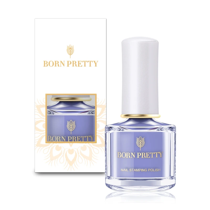 BORN PRETTY стемпинг ногтей покрытие конфеты цвета серии 6 мл светильник фиолетовый