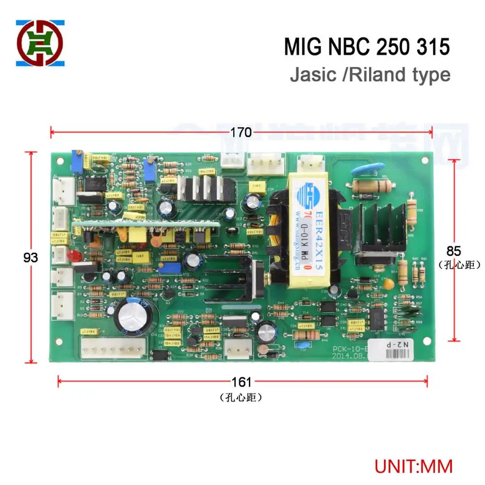 Riland type NBC MIG 250 315 control board for MOSFET CO2 inverter welding machine ,Good quality circuit card, best plate 3