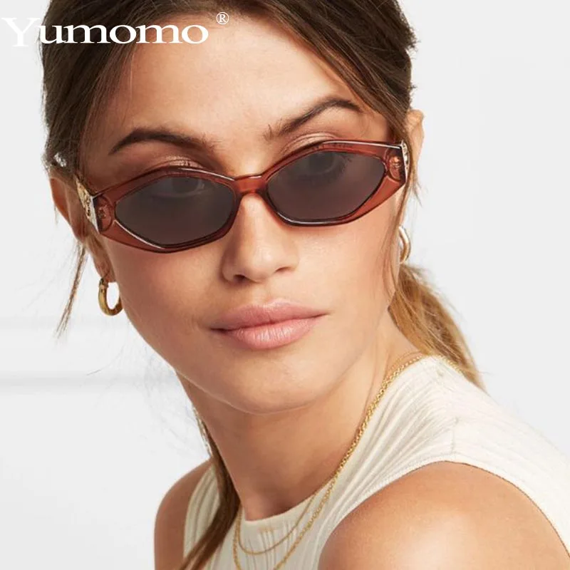 YUMOMO Fashion Cat Eye Small Sunglasses Women Vintage 2019 Brand Design Sun Glasses For Woman Men Polygon Eyewear Accessories YUMOMO Fashion Cat Eye Small Sunglasses Women Vintage 2019 Brand Design Sun Glasses For Woman Men Polygon Eyewear Accessories