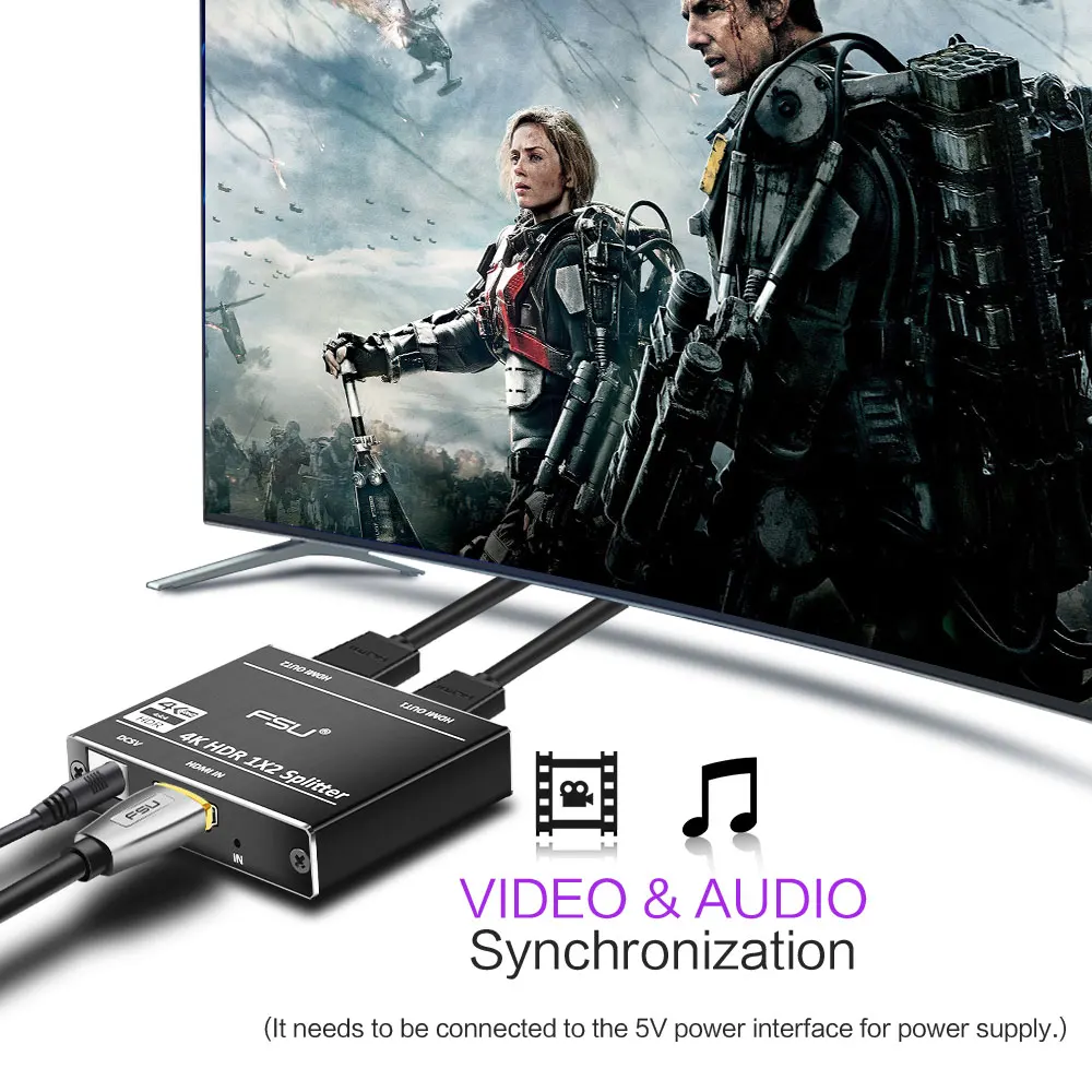 1 в 2 Выход HDMI split ter 4K HDCP 2,2 1080p видео HDMI переключатель усилитель раздельный для PS3 HDTV Xbox PC redmi notebook