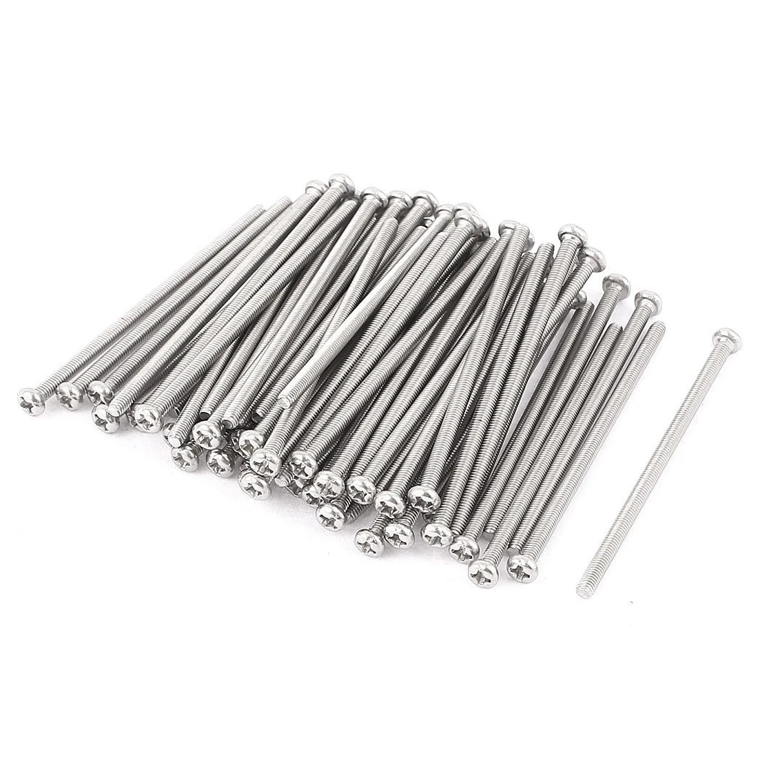 

M3 x 60mm 304 Stainless Steel Phillips Pan Head Screws Bolt 60pcs