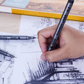 

Professional Art Marker Fine Liner Artistic Brush Pen Manga Graffiti Sketching Markers For Drawing Office School Supplies
