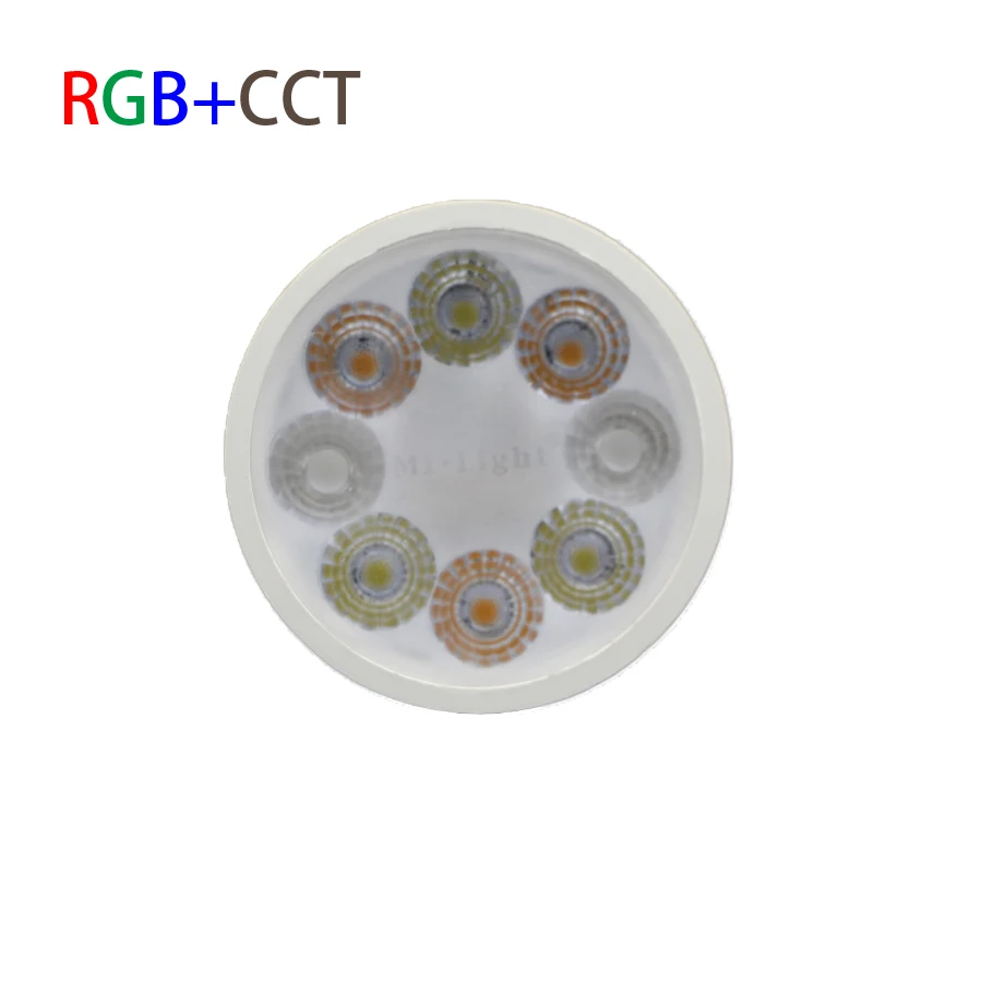 Затемнения светодиодный прожектор Ми. свет GU10 4 Вт RGB + CCT изменение цвета 2.4 Г