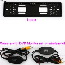 Wireless Transmitter receiver Auto Car Vehicle Reverse Rear View Backup Park camera for European Europe Car License Plate Frame