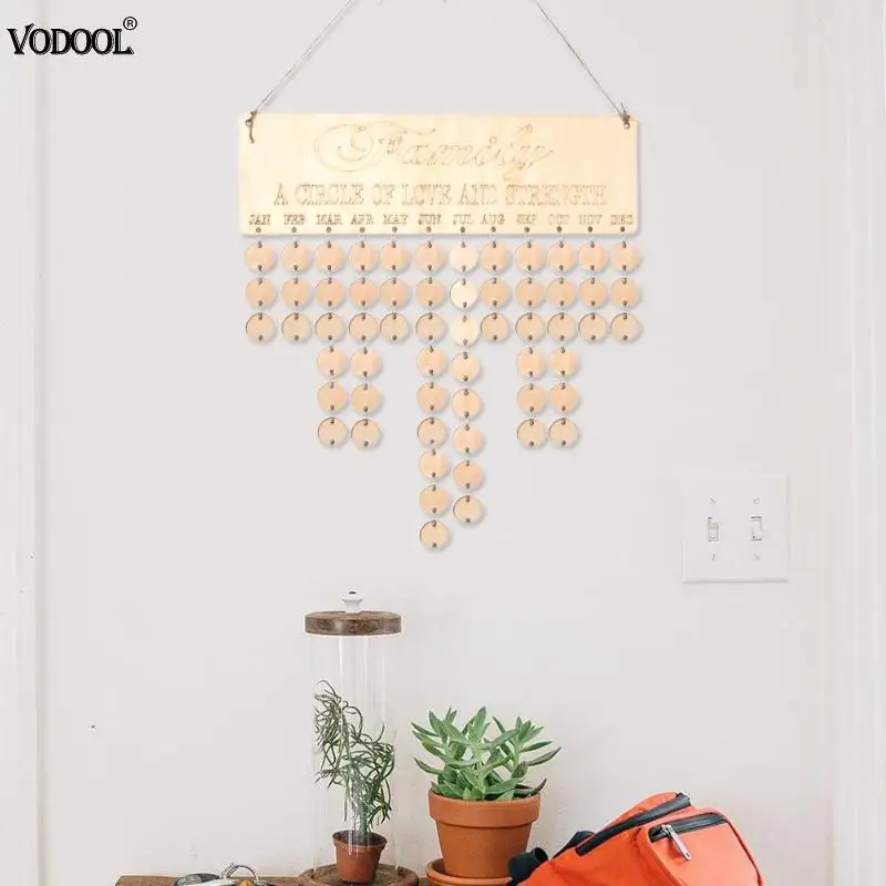 Креативный дом деревянный настенный календарь доска DIY Specical Дата напоминание знак запись доска-календарь Декор Подарки Для Семьи