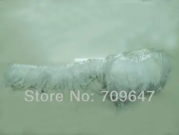 

Coque Feather Fringe of white Color 6Yards/Lot 4-6 inch 10-15cm Height FREESHIPPING