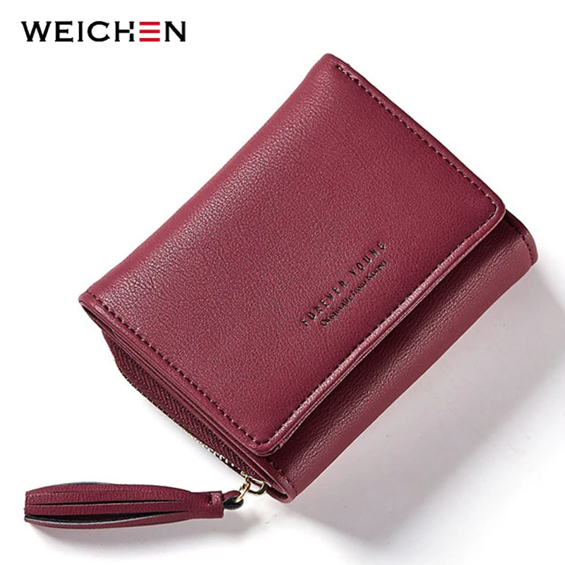 WEICHEN Tassel Pendant Design Small Clutch Wallets For Women font b Coin b font font b