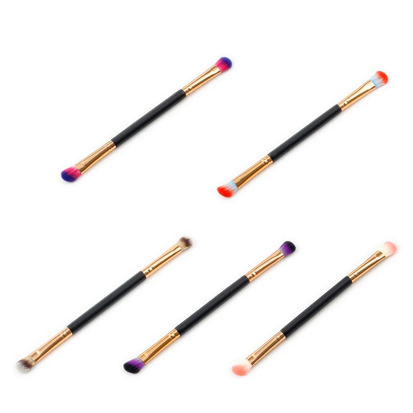 

GUJHUI 1PCS Double Head Eyeshadow Makeup Brush Synthetic Hair Single Eye Shadow Make Up Brushes Professional Brush Makeup Tool