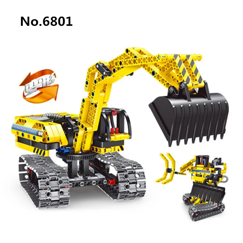 

342pcs Building Blocks Brick 2in1 Legoingly Technic City Excavator Model Set Without Motors Educational Toys For Children Gifts