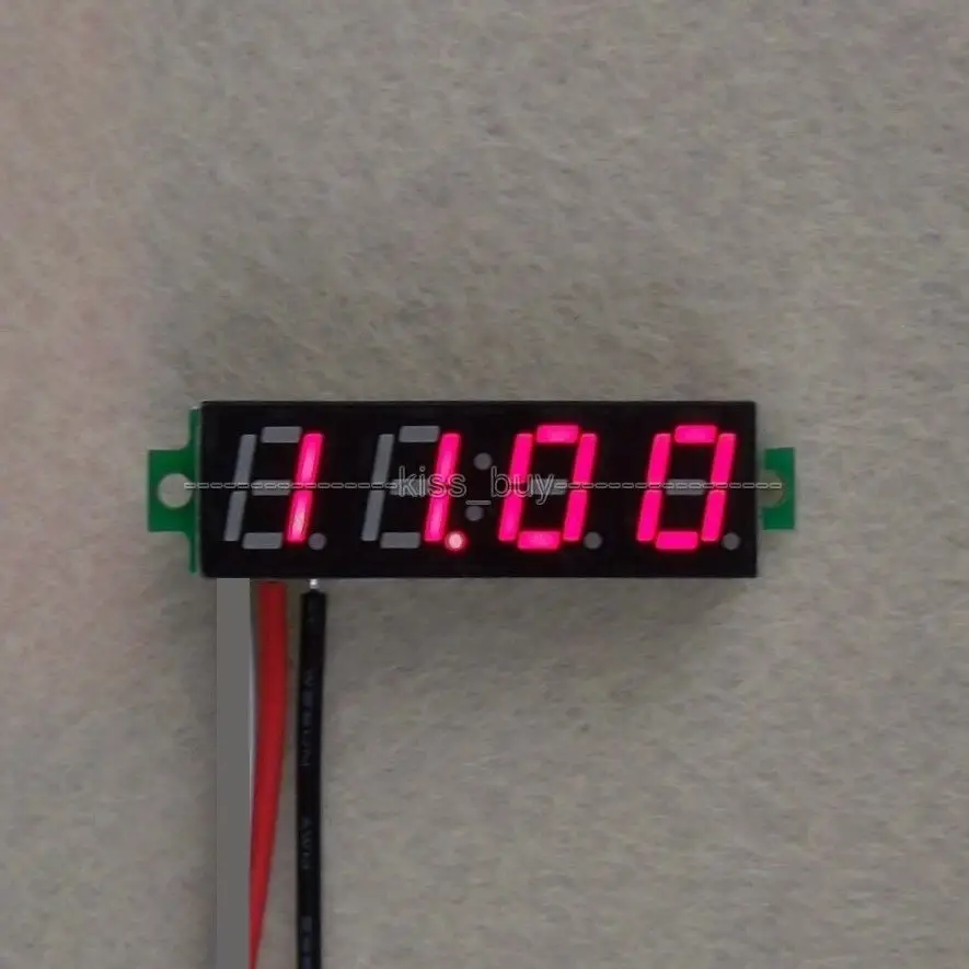 0 28 &quot4 00 V 30 DC 4 цифры Цифровая панель вольтметра красный светодиодный измеритель
