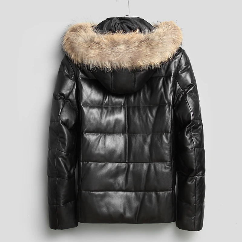 Новинка 2018 зимняя мужская Кожаная Куртка Jaqueta повседневная короткая куртка