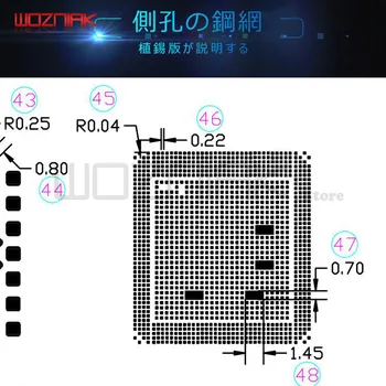 

Newest Japanese meteorite steel plant tin net for iPhone a8 a9 a10 steel net
