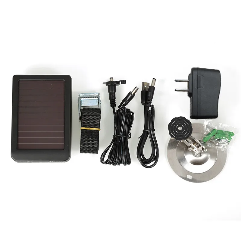 

1PCS Outdoor Solar Panel Charger US/EU Plug Hunting Trail Camera Charger for Suntek HC-300M HC300 HC-500m Hunting Camera