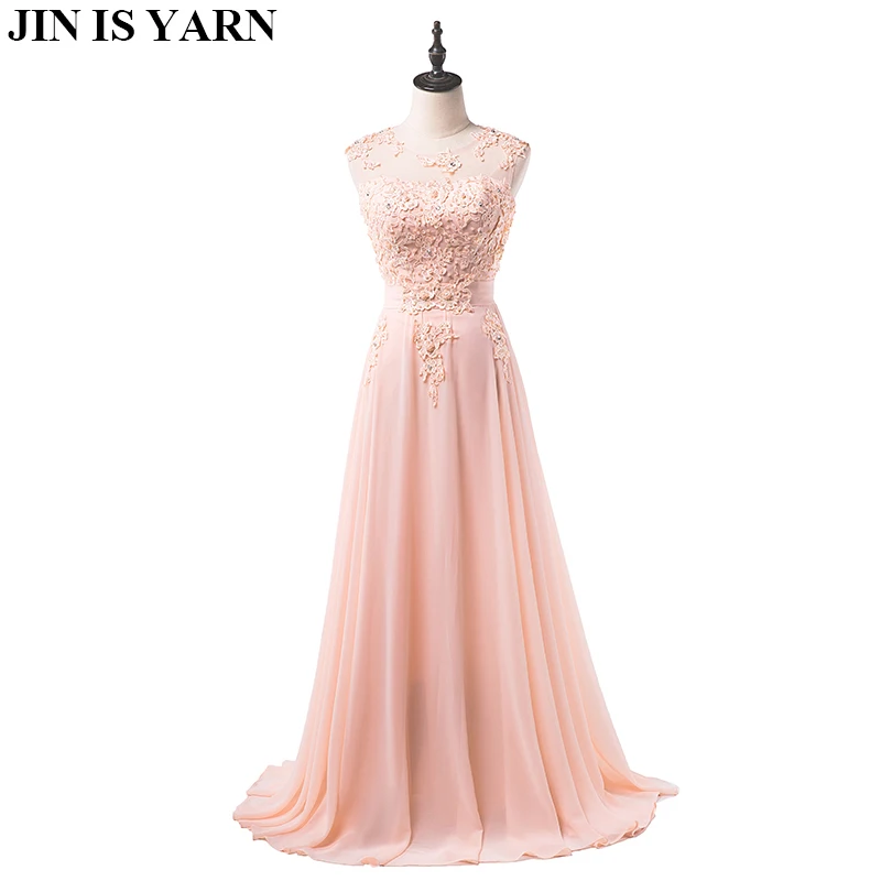 Вечернее платье длиной до пола, новинка года, элегантное розовое платье трапециевидной формы, кружевное шифоновое длинное платье макси, женское свадебное платье для выпускного вечера