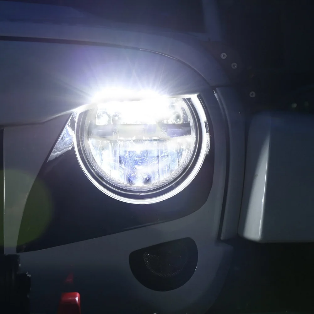 7 Inch LED Headlight For Land Rover Defender 90110 7 Projector Daymaker Headlamp Replacement For Jeep wrangler JK LJ TJ CJ (5)