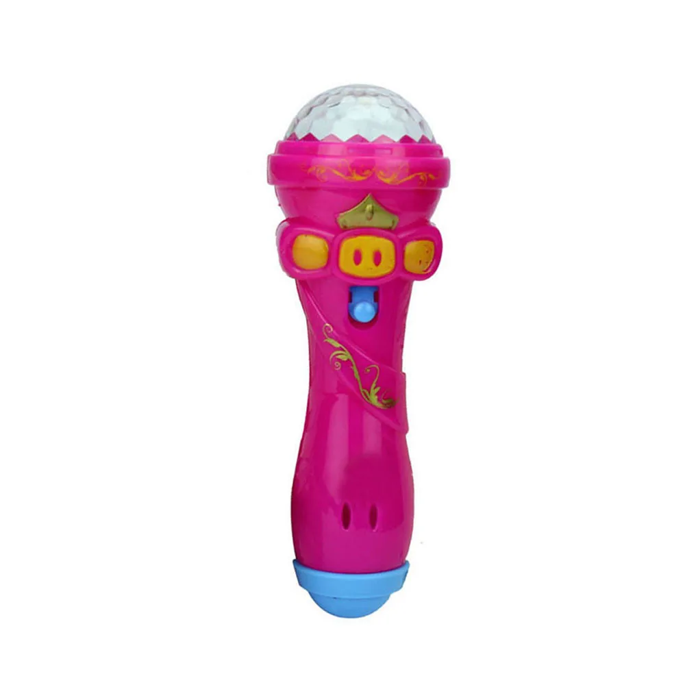 2018 Новые Детские эмулированный Музыкальные игрушки забавные освещения Беспроводной микрофон модель подарок Музыка Караоке свет игрушки