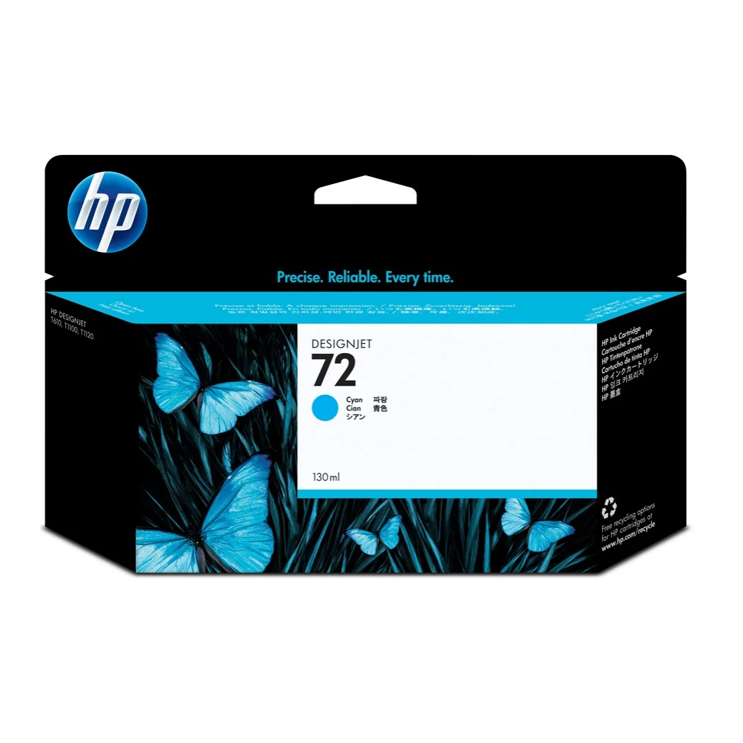 Hp 72 130-ml голубой DesignJet картридж hp Designjet T610 T620 T770 T1100 T1200 HD T2300 T790 T1300 C93 | Компьютеры и