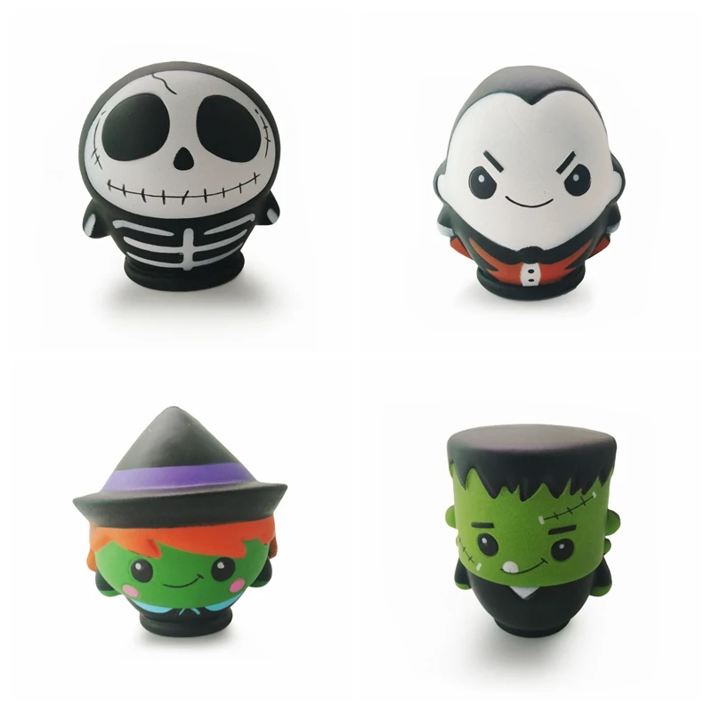 

Squishies Slow Rising Soft Squeeze Strap Scented Relieve Stress Halloween Zombie Witch Antistress Squishy Vent Anti-Stress Toys