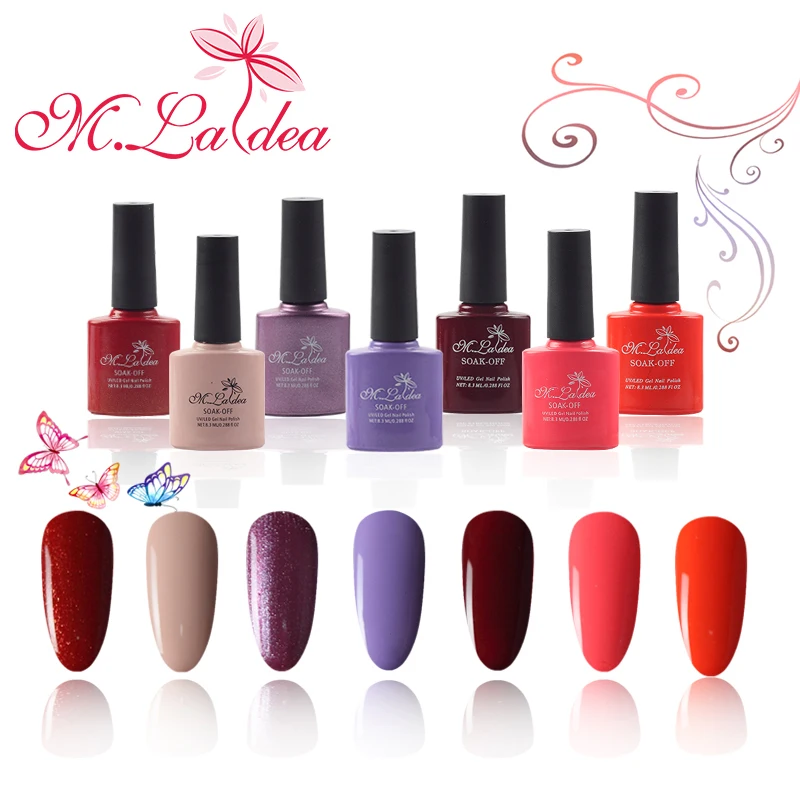 # M029056 m. ladea 8.3 ملليلتر 140 الألوان مسمار هلام البولندية uv led طويلة الأمد هلام طلاء الأظافر diy مسمار الفن اللون زجاجات