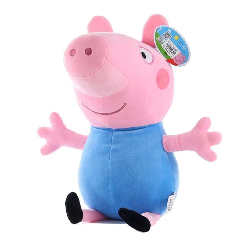  Peppa pig George pepa Pig Family Plush Toys Kids Girls Boys Kawaii Kindergarten Bag Backpack Wallet - 32935187024