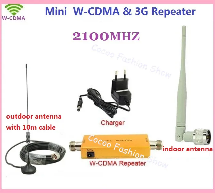 

Mini 3G Repeater UMTS WCDMA 2100Mhz mobile signal booster 3g celular repeater, cell phone amplifier+ antenna