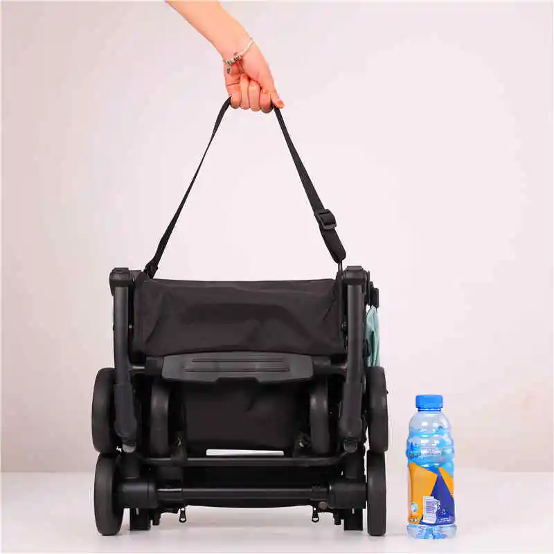 

Baby Stroller Multi-functional Troller Portable Pushchair Carriage Weightlight Folding 4 Seasons Four Wheels Pam For Newborns